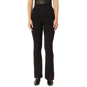 Adrienne Landau Pants Womens Size S Jet Black Sweater-Knit Boot-Cut Dress NWT‎